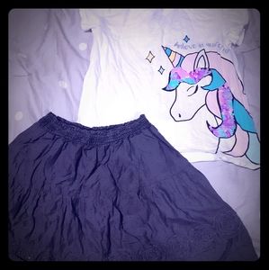 Skirt and shirt